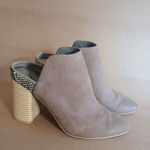 Dolce Vita Renly Heeled Mules Smoke Grey Women’s Size 7.5
